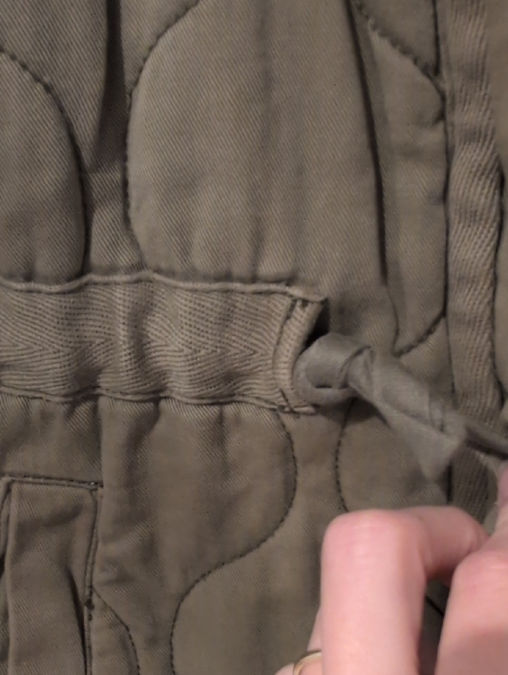Madewell Quilted Army Green Jacket Size XS - Picture 6 of 7